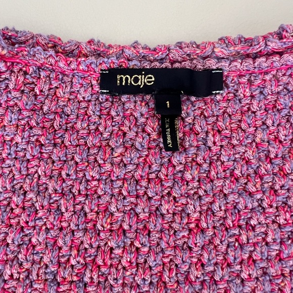 Maje Tweed V Neck Cardigan - Picture 13 of 16